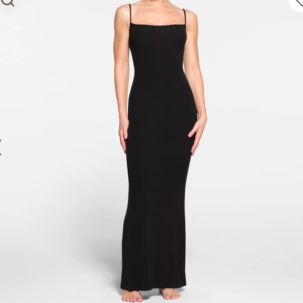 Skims Long Slip Dress